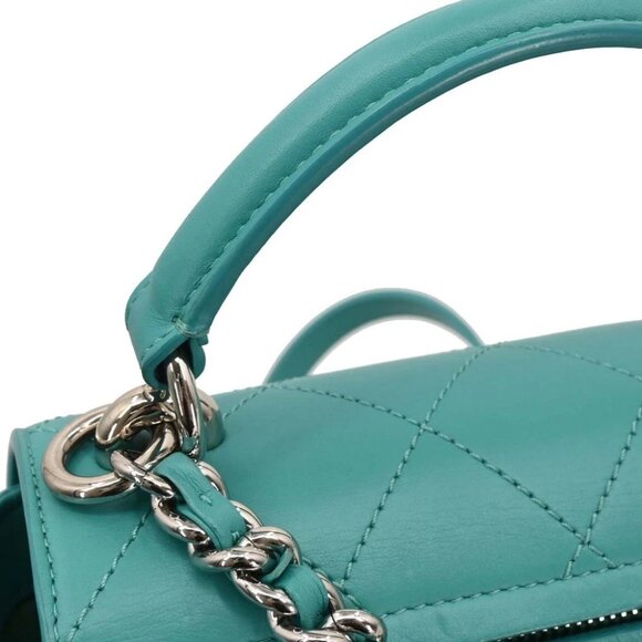 Chanel Emerald Green Calfskin Ring My Bag 2way Handbag - Picture 6 of 10
